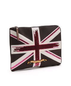 Accesoires De Mademoiselle / アクセソワ・ドゥ・マドモワゼル トラベルバッグ | マジックライト/ユニオンジャックフラットポーチ2セット(S・LL)