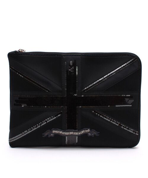 Accesoires De Mademoiselle / アクセソワ・ドゥ・マドモワゼル トラベルバッグ | マジックライト/ユニオンジャックフラットポーチ2セット(S・LL) | 詳細3