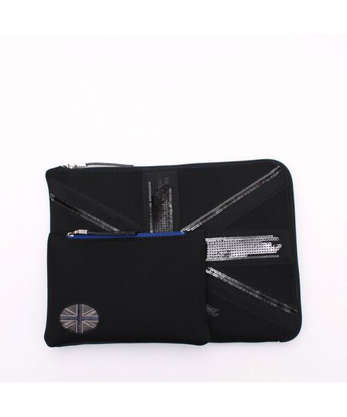 Accesoires De Mademoiselle / アクセソワ・ドゥ・マドモワゼル トラベルバッグ | マジックライト/ユニオンジャックフラットポーチ2セット(S・LL) | 詳細7
