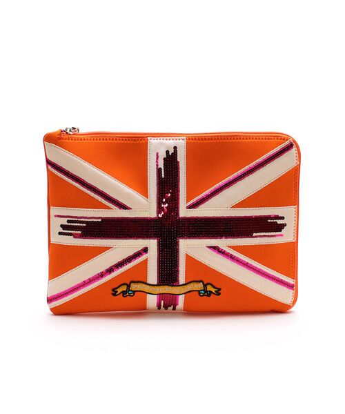 Accesoires De Mademoiselle / アクセソワ・ドゥ・マドモワゼル トラベルバッグ | マジックライト/ユニオンジャックフラットポーチ2セット(S・LL) | 詳細10