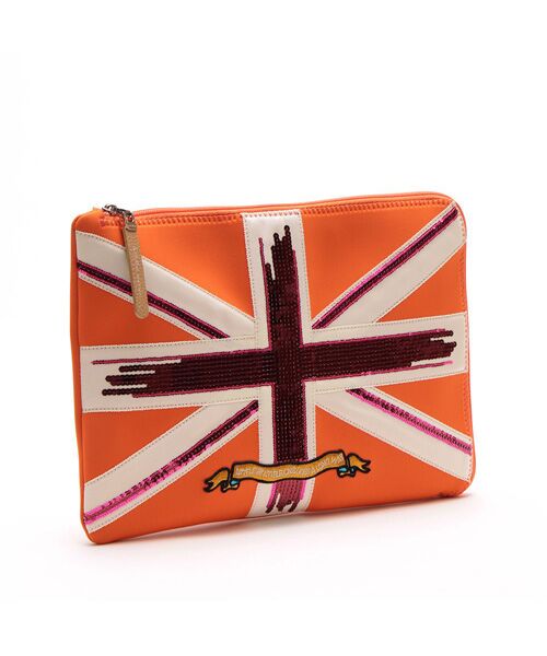 Accesoires De Mademoiselle / アクセソワ・ドゥ・マドモワゼル トラベルバッグ | マジックライト/ユニオンジャックフラットポーチ2セット(S・LL)（MANGO,M）
