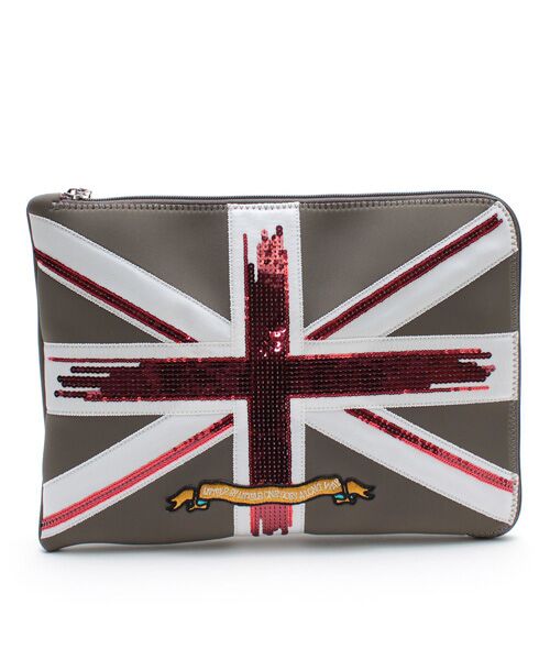 Accesoires De Mademoiselle / アクセソワ・ドゥ・マドモワゼル トラベルバッグ | マジックライト/ユニオンジャックフラットポーチ2セット(S・LL) | 詳細17