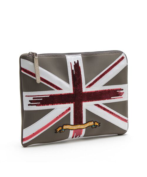 Accesoires De Mademoiselle / アクセソワ・ドゥ・マドモワゼル トラベルバッグ | マジックライト/ユニオンジャックフラットポーチ2セット(S・LL)（LODO.R）