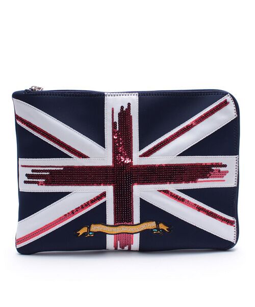 Accesoires De Mademoiselle / アクセソワ・ドゥ・マドモワゼル トラベルバッグ | マジックライト/ユニオンジャックフラットポーチ2セット(S・LL) | 詳細24