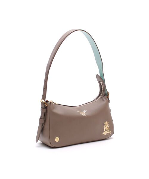 Accesoires De Mademoiselle / アクセソワ・ドゥ・マドモワゼル ショルダーバッグ | クラシックアニルブリロ/ソフトワンショルダー28cm(ANTIQUE BROWN)