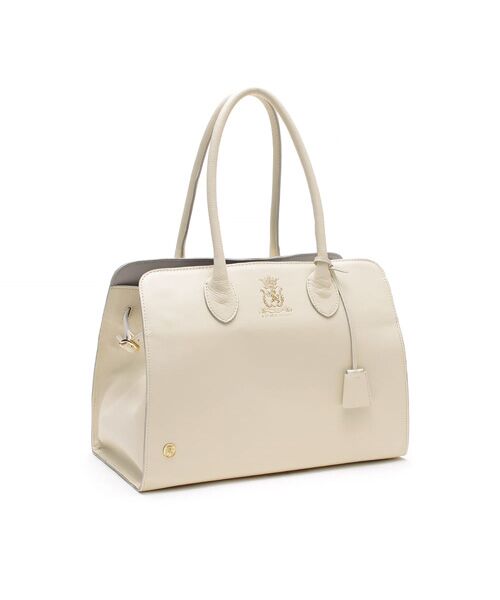 Accesoires De Mademoiselle / アクセソワ・ドゥ・マドモワゼル トートバッグ | クラシックアニルブリロ/サイドバックルトート34cm(Dカン+)（MOON）