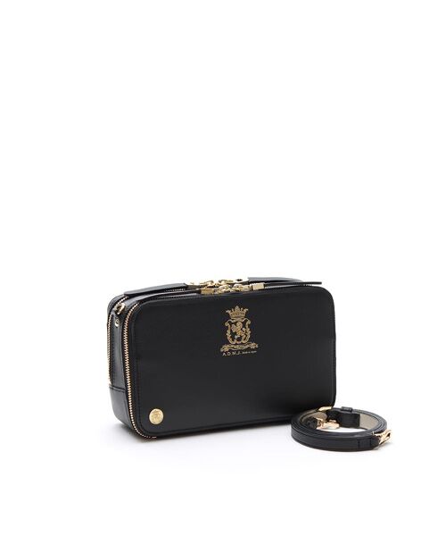 Accesoires De Mademoiselle / アクセソワ・ドゥ・マドモワゼル ショルダーバッグ | クラシックアニルブリロ/スクエアショルダー23cm（BLACK）