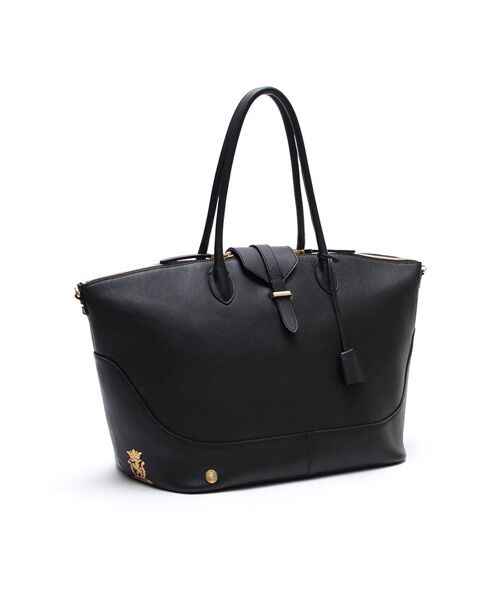 Accesoires De Mademoiselle / アクセソワ・ドゥ・マドモワゼル トートバッグ | クラシックアニルブリロ/ノーブルファスナートート34cm(Dカン+)（BLACK）