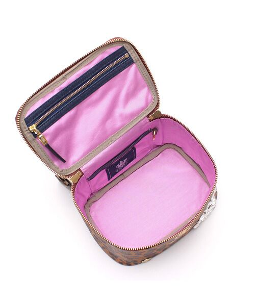 Accesoires De Mademoiselle / アクセソワ・ドゥ・マドモワゼル ショルダーバッグ | フィバナイラ/スワロ付バニティバッグ18cm(ショルダーストラップ付) | 詳細1