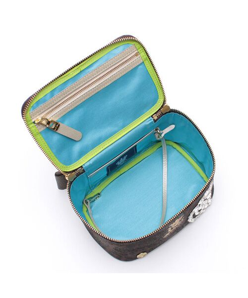 Accesoires De Mademoiselle / アクセソワ・ドゥ・マドモワゼル ショルダーバッグ | フィバナイラ/スワロ付バニティバッグ18cm(ショルダーストラップ付) | 詳細7