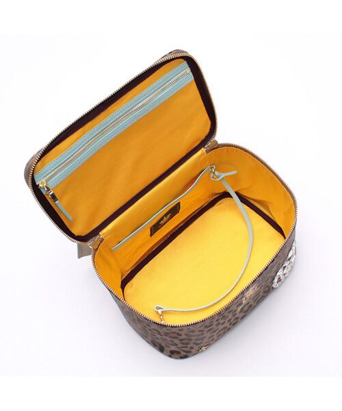 Accesoires De Mademoiselle / アクセソワ・ドゥ・マドモワゼル ショルダーバッグ | フィバナイラ/スワロ付バニティバッグ24cm(ショルダーストラップ付) | 詳細13