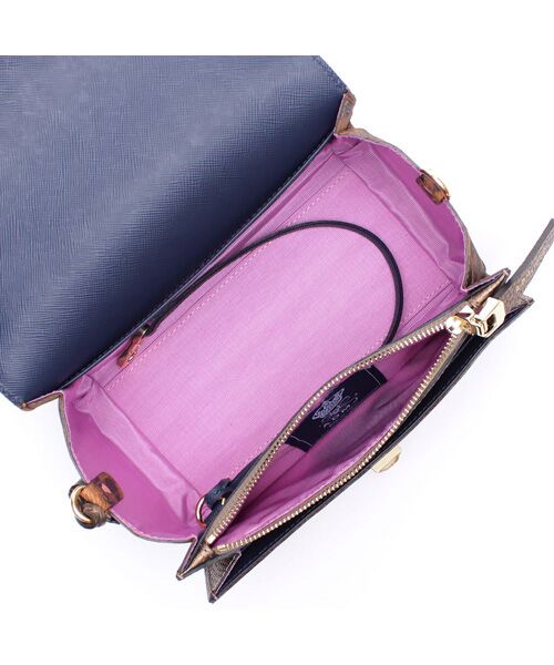 Accesoires De Mademoiselle / アクセソワ・ドゥ・マドモワゼル ショルダーバッグ | フィバナイラ/スワロ付ラウンドクラッチショルダー | 詳細1