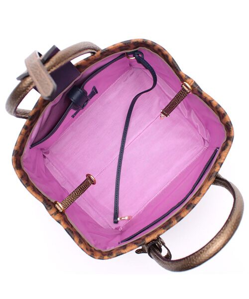 Accesoires De Mademoiselle / アクセソワ・ドゥ・マドモワゼル トートバッグ | フィバナイラ/キューブトート21cm(ショルダーストラップ付) | 詳細1