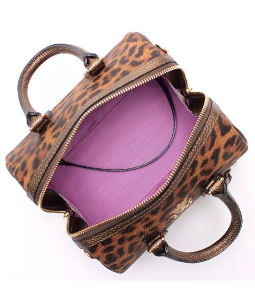 Accesoires De Mademoiselle / アクセソワ・ドゥ・マドモワゼル ショルダーバッグ | フィバナイラ/スワロ付ドラムボストン20cm(ショルダーストラップ付) | 詳細1