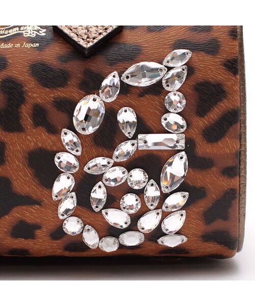 Accesoires De Mademoiselle / アクセソワ・ドゥ・マドモワゼル ショルダーバッグ | フィバナイラ/スワロ付ドラムボストン20cm(ショルダーストラップ付) | 詳細5