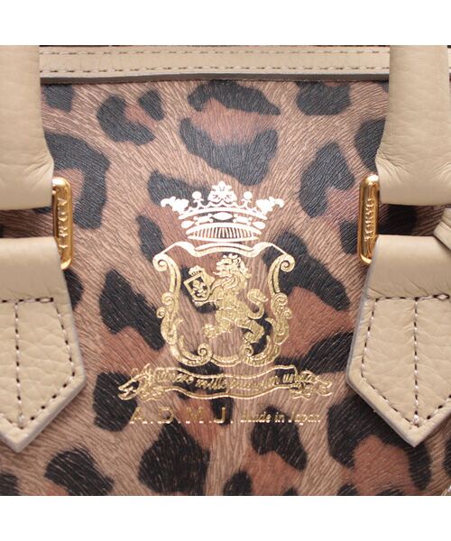 Accesoires De Mademoiselle / アクセソワ・ドゥ・マドモワゼル ショルダーバッグ | フィバナイラ/スワロ付ドラムボストン20cm(ショルダーストラップ付) | 詳細10