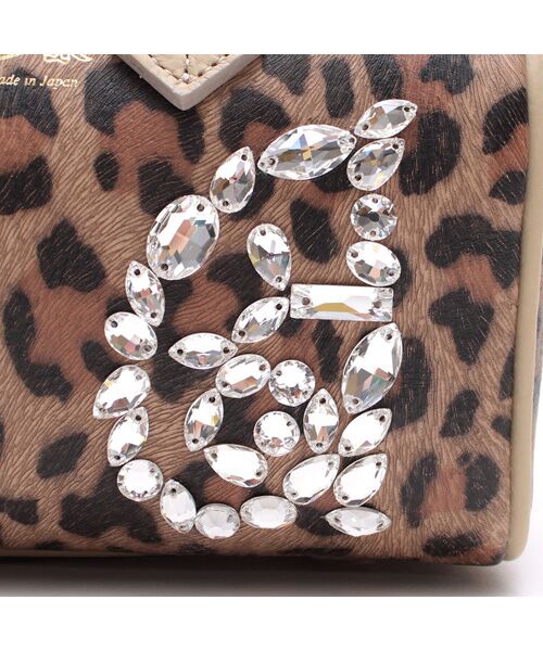 Accesoires De Mademoiselle / アクセソワ・ドゥ・マドモワゼル ショルダーバッグ | フィバナイラ/スワロ付ドラムボストン20cm(ショルダーストラップ付) | 詳細11