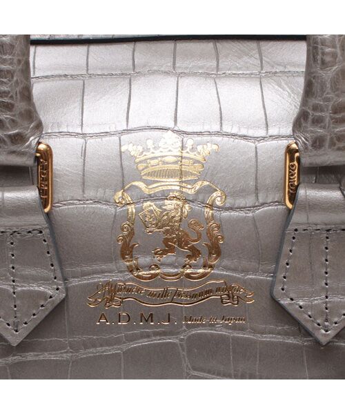 Accesoires De Mademoiselle / アクセソワ・ドゥ・マドモワゼル ショルダーバッグ | クロコ型押しドラムボストン20cm(ショルダーストラップ付) | 詳細4