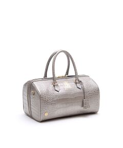 Accesoires De Mademoiselle / アクセソワ・ドゥ・マドモワゼル ボストンバッグ | クロコ型押しドラムボストン32cm(Dカン+)