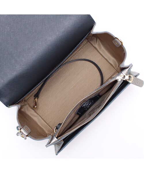 Accesoires De Mademoiselle / アクセソワ・ドゥ・マドモワゼル ショルダーバッグ | クロコ型押しラウンドクラッチショルダー | 詳細1