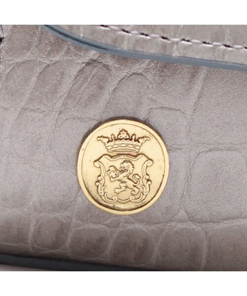 Accesoires De Mademoiselle / アクセソワ・ドゥ・マドモワゼル ショルダーバッグ | クロコ型押しラウンドクラッチショルダー | 詳細4