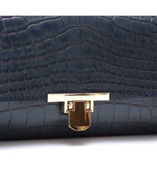 Accesoires De Mademoiselle / アクセソワ・ドゥ・マドモワゼル ショルダーバッグ | クロコ型押しラウンドクラッチショルダー | 詳細14