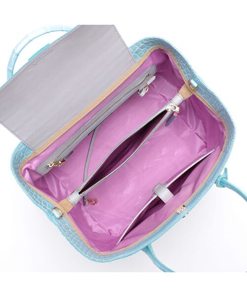 Accesoires De Mademoiselle / アクセソワ・ドゥ・マドモワゼル ショルダーバッグ | クロコ型押しラウンドクラッチショルダー | 詳細16