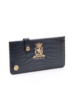 Accesoires De Mademoiselle / アクセソワ・ドゥ・マドモワゼル 財布・コインケース・マネークリップ | クロコ型押しスリムウォレット
