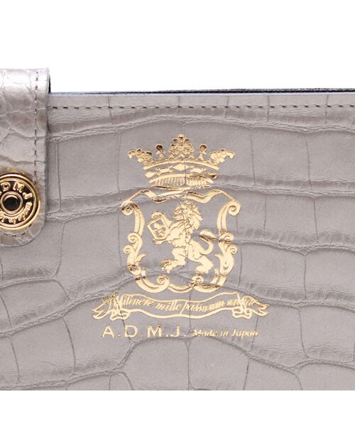 Accesoires De Mademoiselle / アクセソワ・ドゥ・マドモワゼル 財布・コインケース・マネークリップ | クロコ型押しスリムウォレット | 詳細4