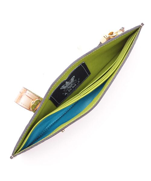 Accesoires De Mademoiselle / アクセソワ・ドゥ・マドモワゼル 財布・コインケース・マネークリップ | クロコ型押しスリムウォレット | 詳細6