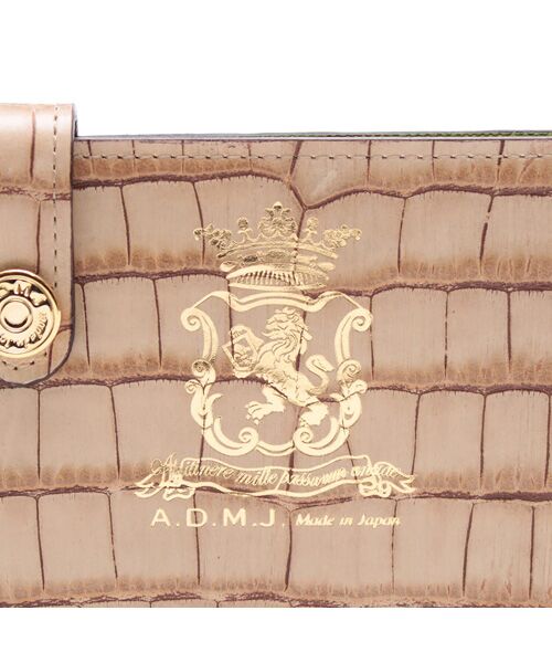 Accesoires De Mademoiselle / アクセソワ・ドゥ・マドモワゼル 財布・コインケース・マネークリップ | クロコ型押しスリムウォレット | 詳細9
