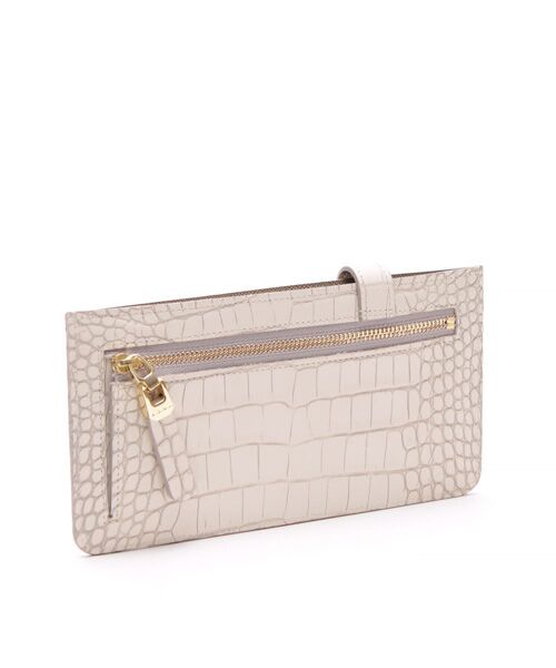 Accesoires De Mademoiselle / アクセソワ・ドゥ・マドモワゼル 財布・コインケース・マネークリップ | クロコ型押しスリムウォレット | 詳細13