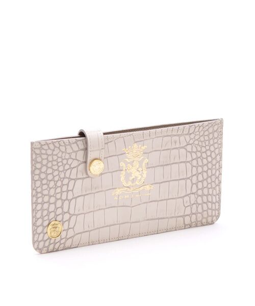 Accesoires De Mademoiselle / アクセソワ・ドゥ・マドモワゼル 財布・コインケース・マネークリップ | クロコ型押しスリムウォレット（AVORIO）
