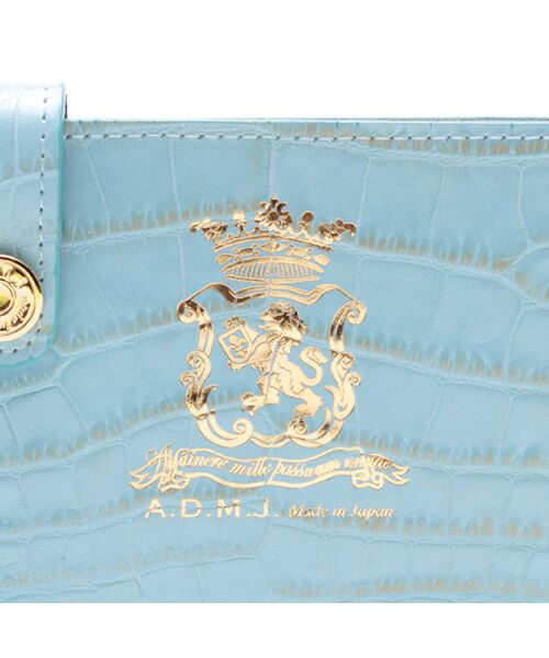 Accesoires De Mademoiselle / アクセソワ・ドゥ・マドモワゼル 財布・コインケース・マネークリップ | クロコ型押しスリムウォレット | 詳細24