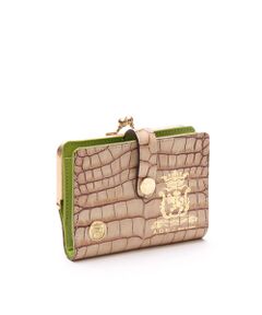 Accesoires De Mademoiselle / アクセソワ・ドゥ・マドモワゼル 財布・コインケース・マネークリップ | クロコ型押しガマグチスモールウォレット