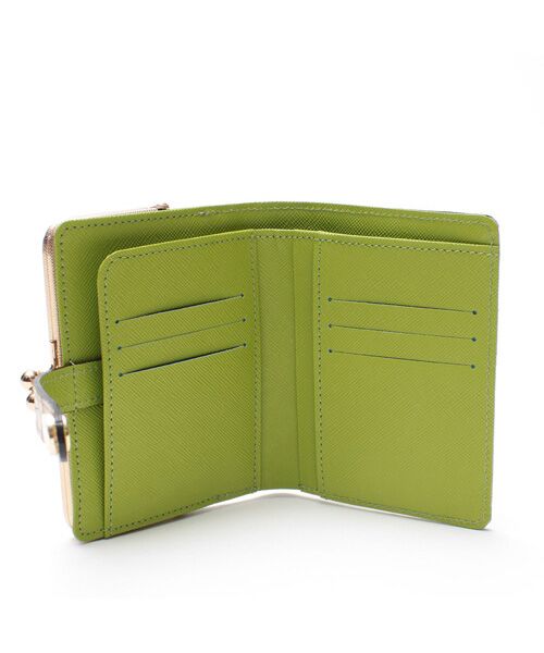 Accesoires De Mademoiselle / アクセソワ・ドゥ・マドモワゼル 財布・コインケース・マネークリップ | クロコ型押しガマグチスモールウォレット | 詳細2