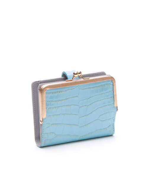 Accesoires De Mademoiselle / アクセソワ・ドゥ・マドモワゼル 財布・コインケース・マネークリップ | クロコ型押しガマグチスモールウォレット | 詳細13