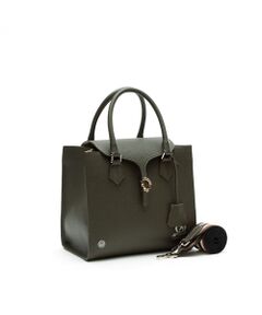 Accesoires De Mademoiselle / アクセソワ・ドゥ・マドモワゼル トートバッグ | モーツァルト/バックルモチーフスクエアトートM