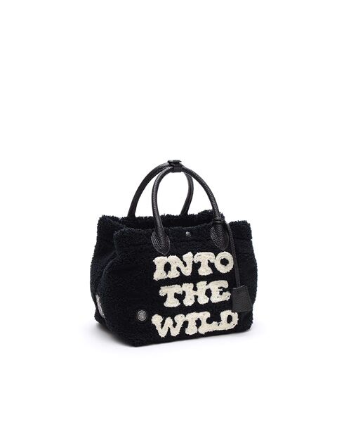 Accesoires De Mademoiselle / アクセソワ・ドゥ・マドモワゼル トートバッグ | オスカー/コード刺しゅうキューブトート21cm(Dカン＋)（PITCH BLACK）