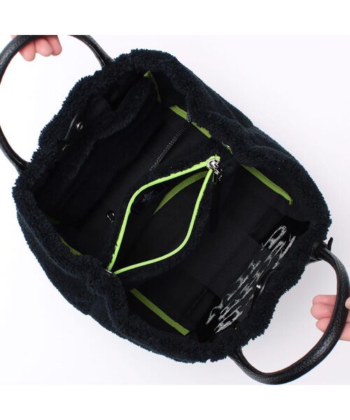 Accesoires De Mademoiselle / アクセソワ・ドゥ・マドモワゼル トートバッグ | オスカー/コード刺しゅうキューブトート25cm(Dカン+) | 詳細1