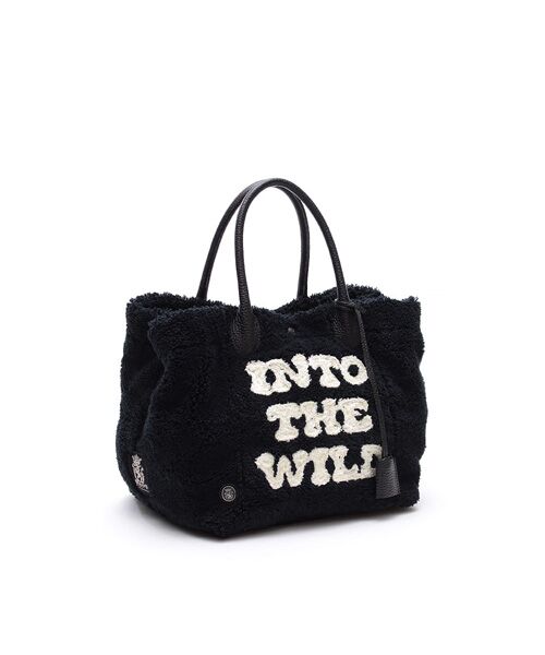 Accesoires De Mademoiselle / アクセソワ・ドゥ・マドモワゼル トートバッグ | オスカー/コード刺しゅうキューブトート25cm(Dカン+)(PITCH BLACK)