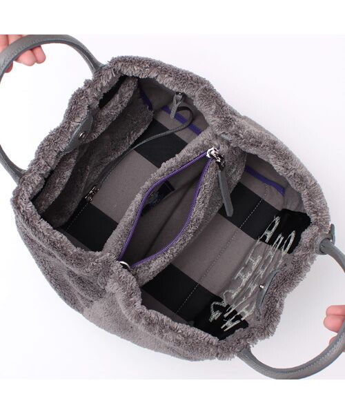 Accesoires De Mademoiselle / アクセソワ・ドゥ・マドモワゼル トートバッグ | オスカー/コード刺しゅうキューブトート25cm(Dカン+) | 詳細7