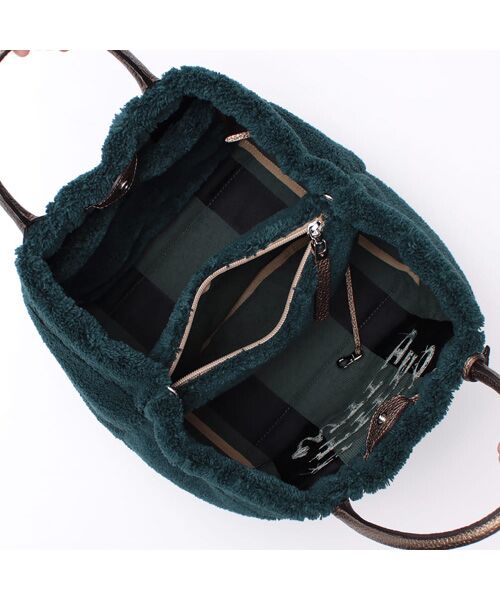 Accesoires De Mademoiselle / アクセソワ・ドゥ・マドモワゼル トートバッグ | オスカー/コード刺しゅうキューブトート25cm(Dカン+) | 詳細13