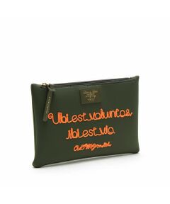 Accesoires De Mademoiselle / アクセソワ・ドゥ・マドモワゼル ポーチ | マジックライトコード刺しゅうフラットポーチ2セット(S・M)