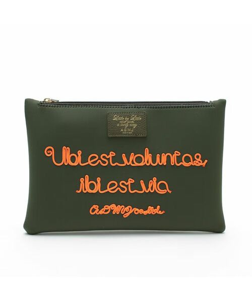Accesoires De Mademoiselle / アクセソワ・ドゥ・マドモワゼル ポーチ | マジックライトコード刺しゅうフラットポーチ2セット(S・M) | 詳細15