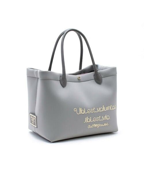 Accesoires De Mademoiselle / アクセソワ・ドゥ・マドモワゼル トートバッグ | マジックライトコード刺しゅうトート34cm(GRIS)