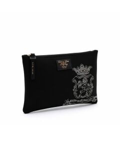 Accesoires De Mademoiselle / アクセソワ・ドゥ・マドモワゼル ポーチ | マジックライトステッチ刺しゅうフラットポーチ2セット(S・M)