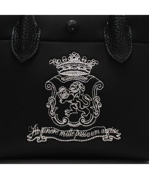 Accesoires De Mademoiselle / アクセソワ・ドゥ・マドモワゼル トートバッグ | マジックライトステッチ刺しゅうトートS(SILVER刺繍ver.) | 詳細5