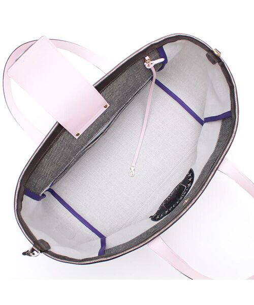 Accesoires De Mademoiselle / アクセソワ・ドゥ・マドモワゼル トートバッグ | リネンラメクロス/トート40cm(Dカン+) | 詳細1