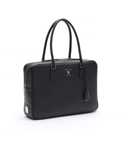 Accesoires De Mademoiselle / アクセソワ・ドゥ・マドモワゼル ボストンバッグ | 牛革ボストン34cm※SILVER金具(SHIKKOKU)